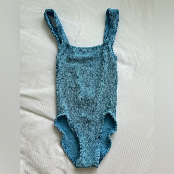Hunza G Square Neck One-Piece - Sky Blue 💙 - Picture 1 of 7